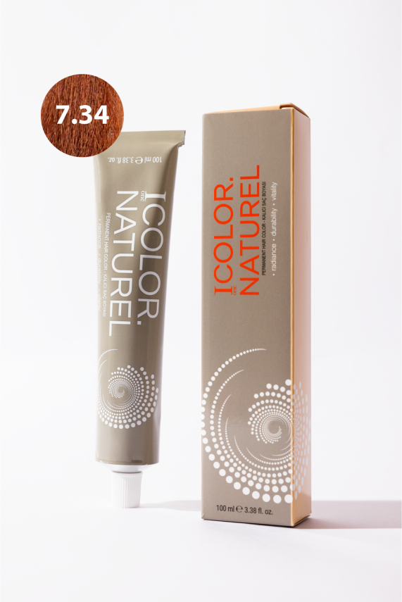 7.34 Color Naturel Amonyaklı Kalıcı Saç Boyası 100Ml - 1