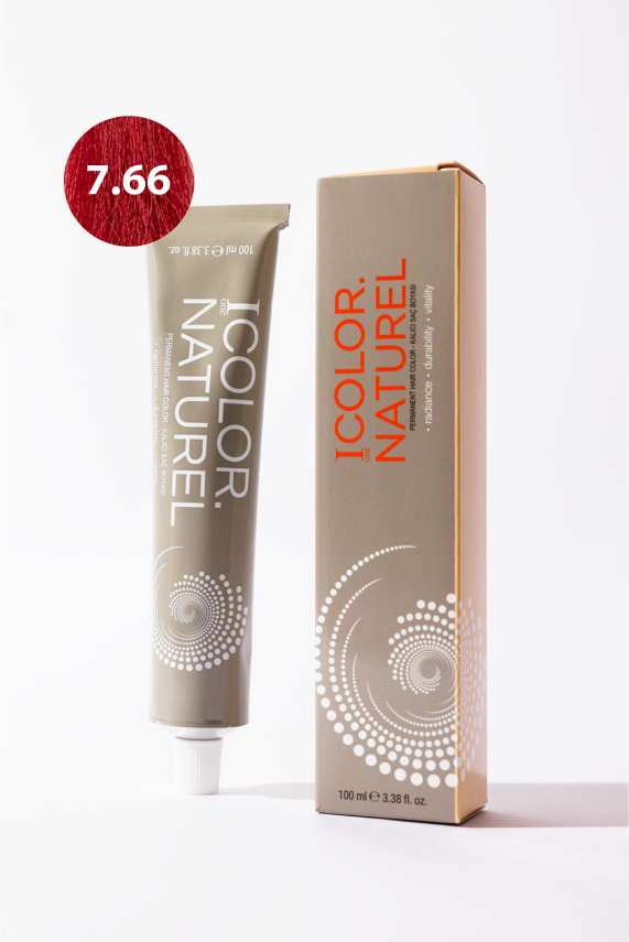 7.66 Color Naturel Amonyaklı Kalıcı Saç Boyası 100Ml - 1