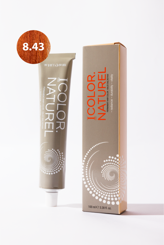 8.43 Color Naturel Amonyaklı Kalıcı Saç Boyası 100Ml - 1