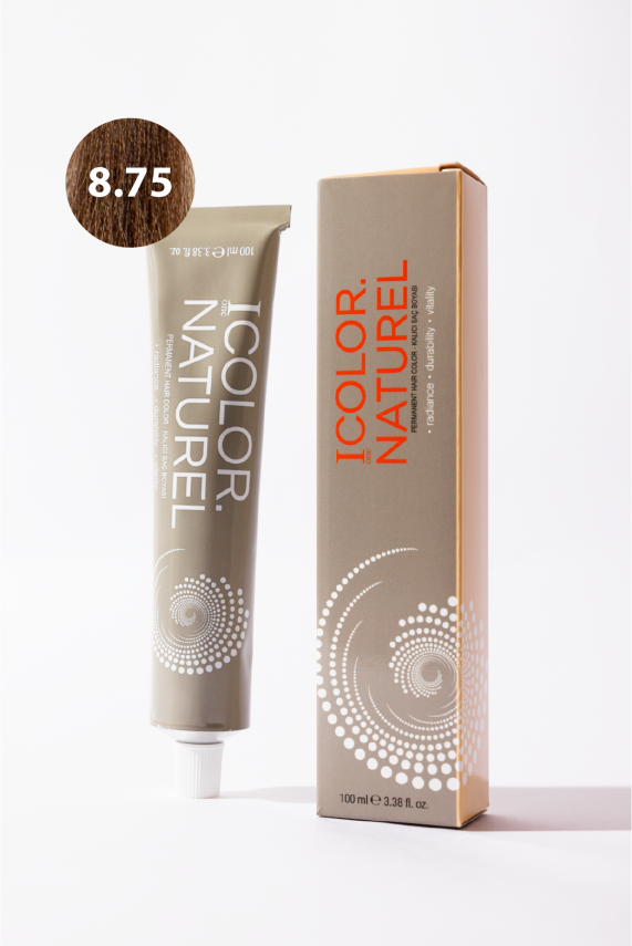 8.75 Color Naturel Amonyaklı Kalıcı Saç Boyası 100Ml - 1